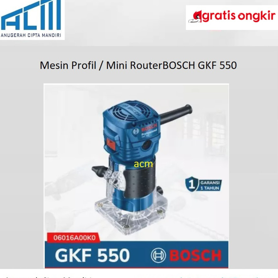 Mesin Profil / Mini RouterBOSCH GKF 550