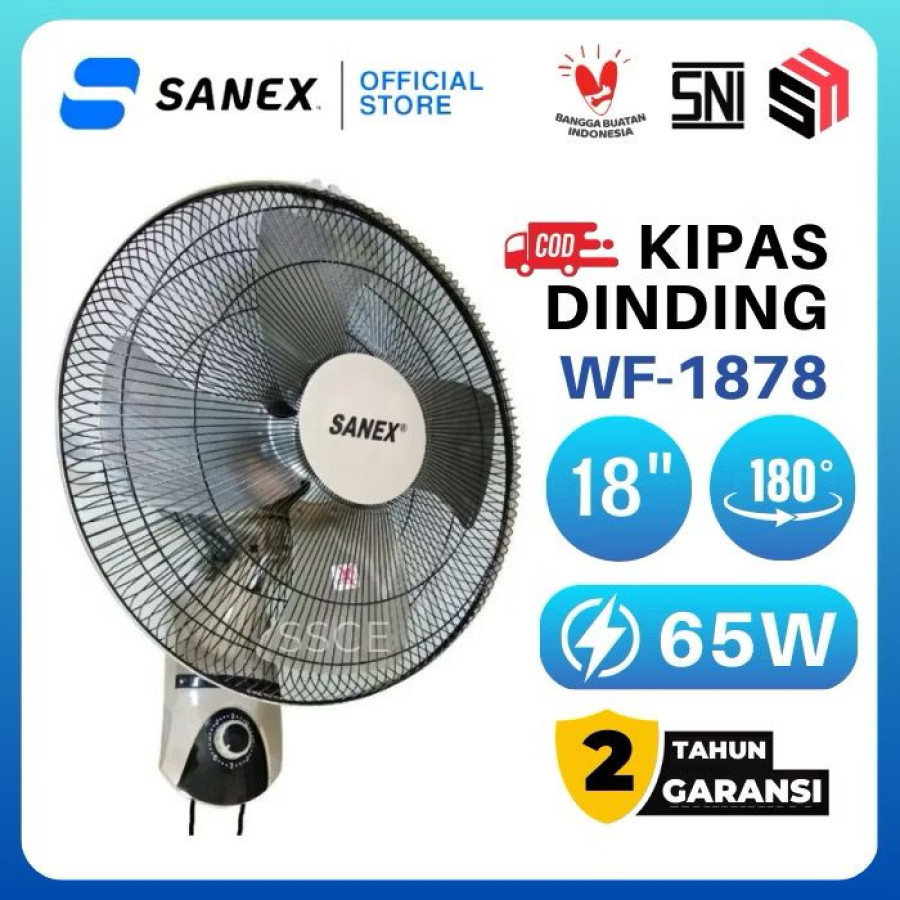KIPAS ANGIN DINDING - SANEX WF 1878
