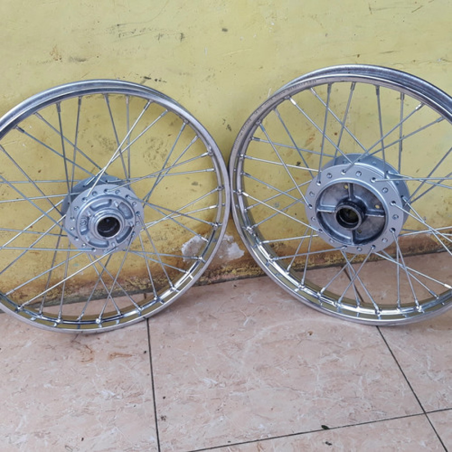 Paket Ganti Ban dan Servis Ruji HONDA Supra - depan