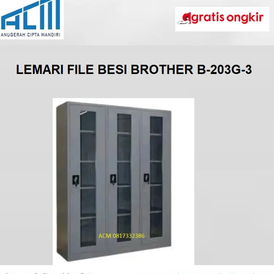 LEMARI FILE BESI BROTHER B-203G-3