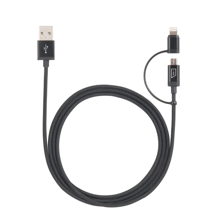 TARGUS Aluminium Series 2-in-1 Lightning Cable (Black) [ACC99510]