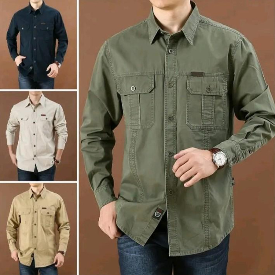 Kemeja Tactical Lengan Panjang - utama