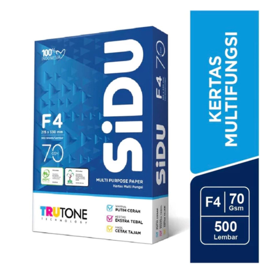 Kertas HVS F4 70 gsm Sidu