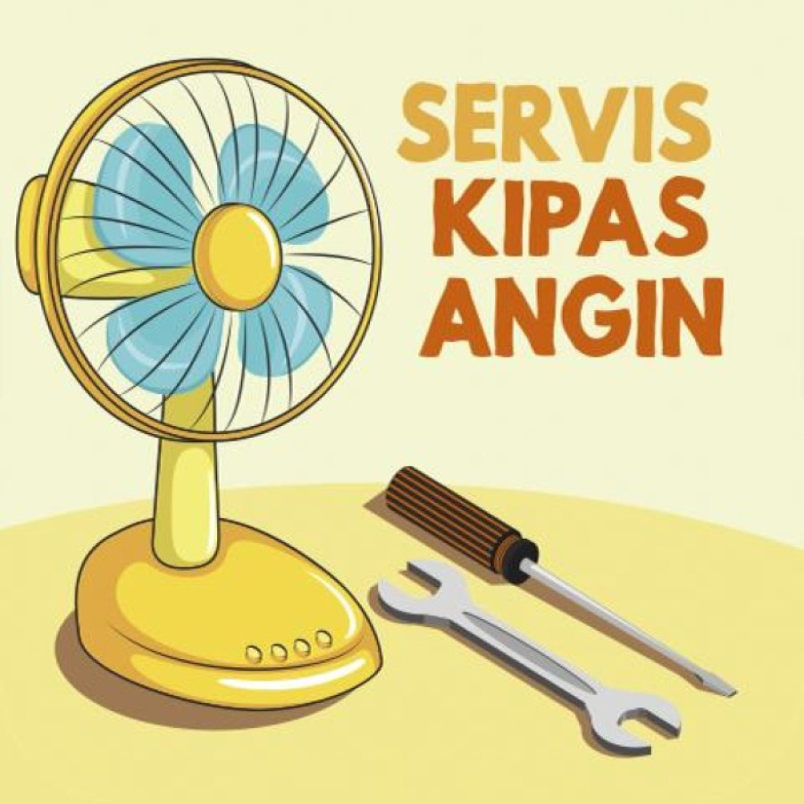 JASA SERVIS KIPAS ANGIN BERBAGAI MACAM MERK DAN TYPE - depan