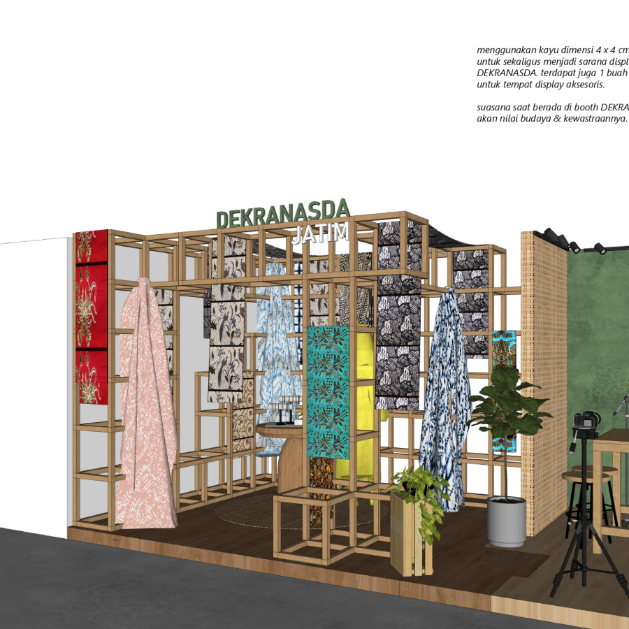 DEKORASI STAND PEMERAN - samping