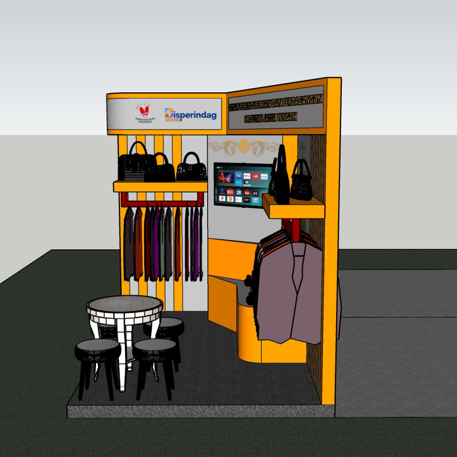 Dekorasi Stand Pameran - samping