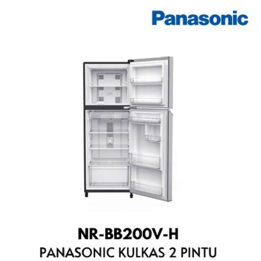 Kulkas 2 Pintu Panasonic 196 Liter NR-BB200V-H - utama