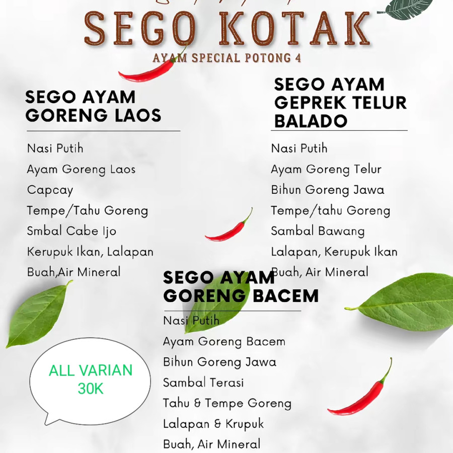 NASI BOX 30K - samping