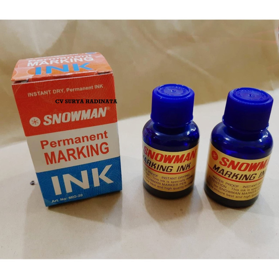 REFIL TINTA SPIDOL PERMANEN  SNOWMAN BIRU