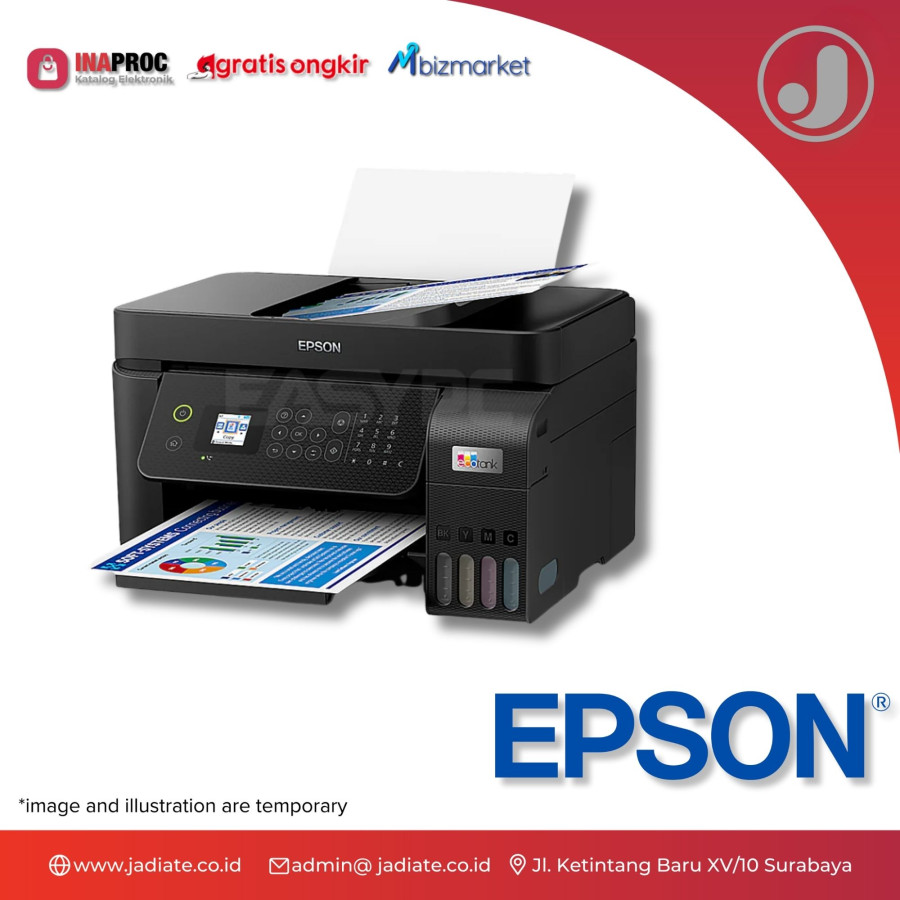 Epson L5290 Printer Ecotank Multifungsi Print Scan Copy Fax Wifi - utama