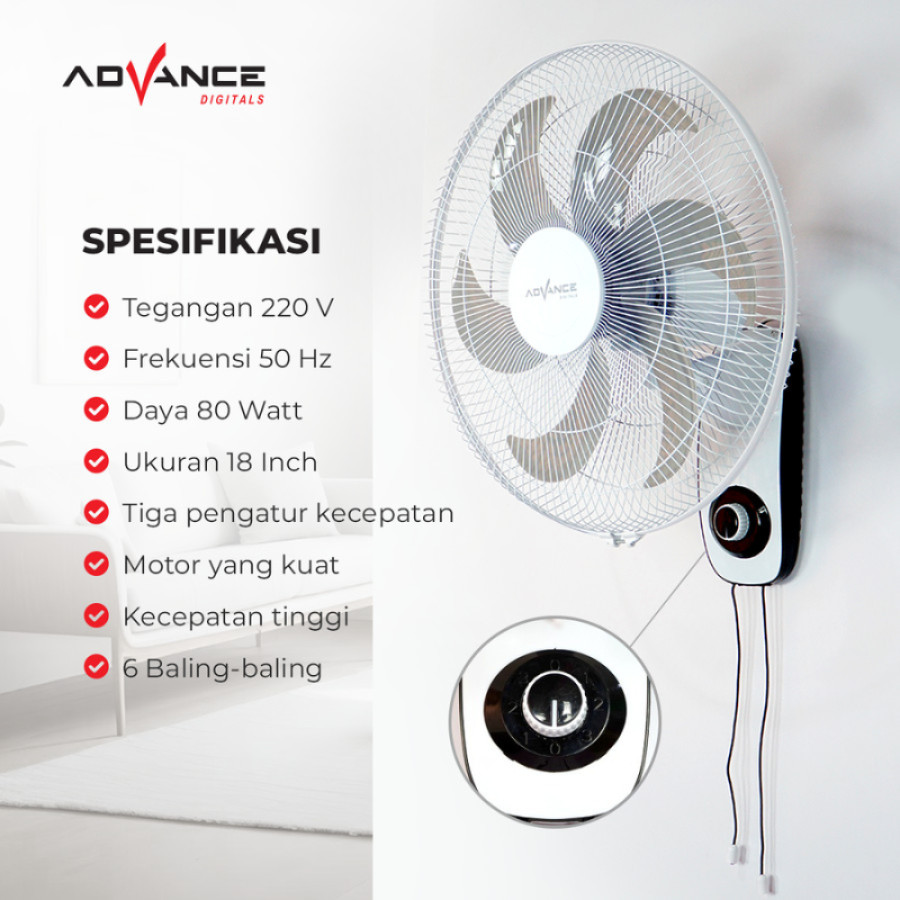 Kipas Angin 18 inch Advance - depan
