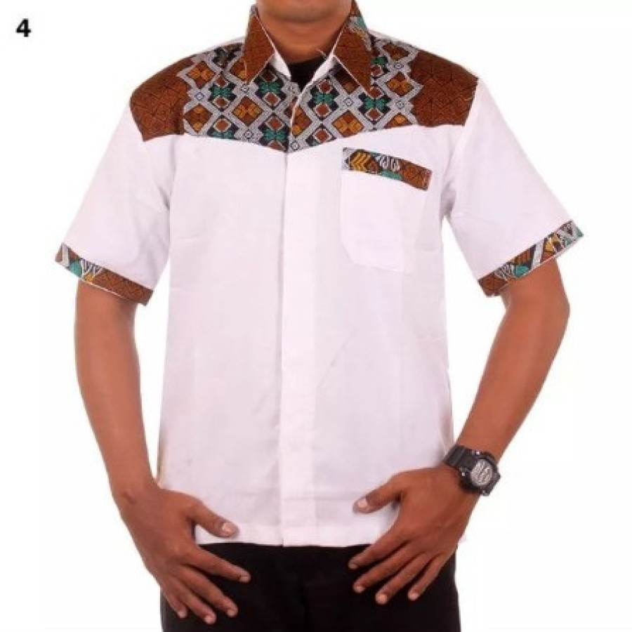 Pakaian Kerja Kombinasi Batik - samping