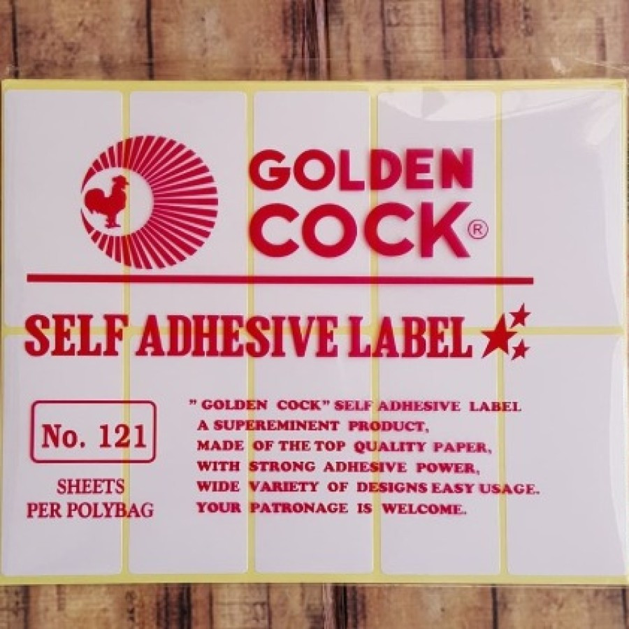 Sticker Label Golden Cock No. 121