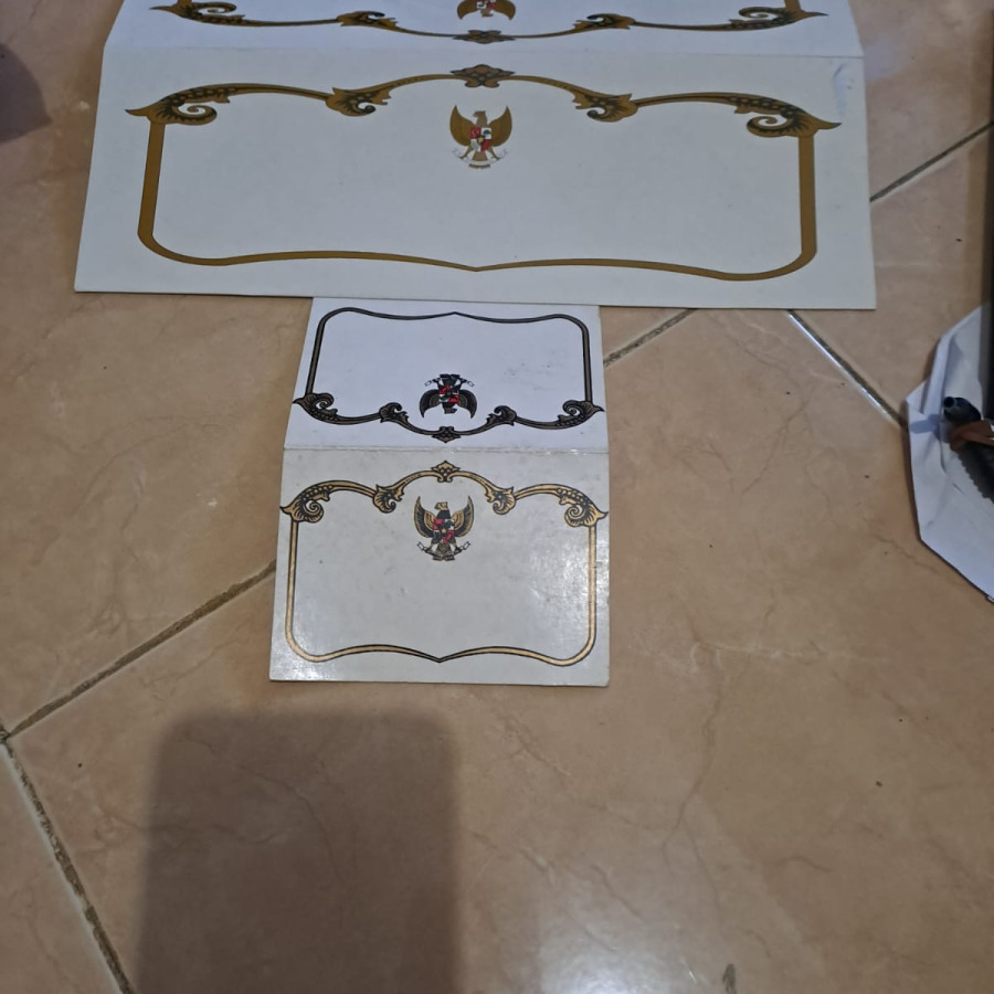 Placing card undangan VIP Uk 7.4 x 10.5 cm