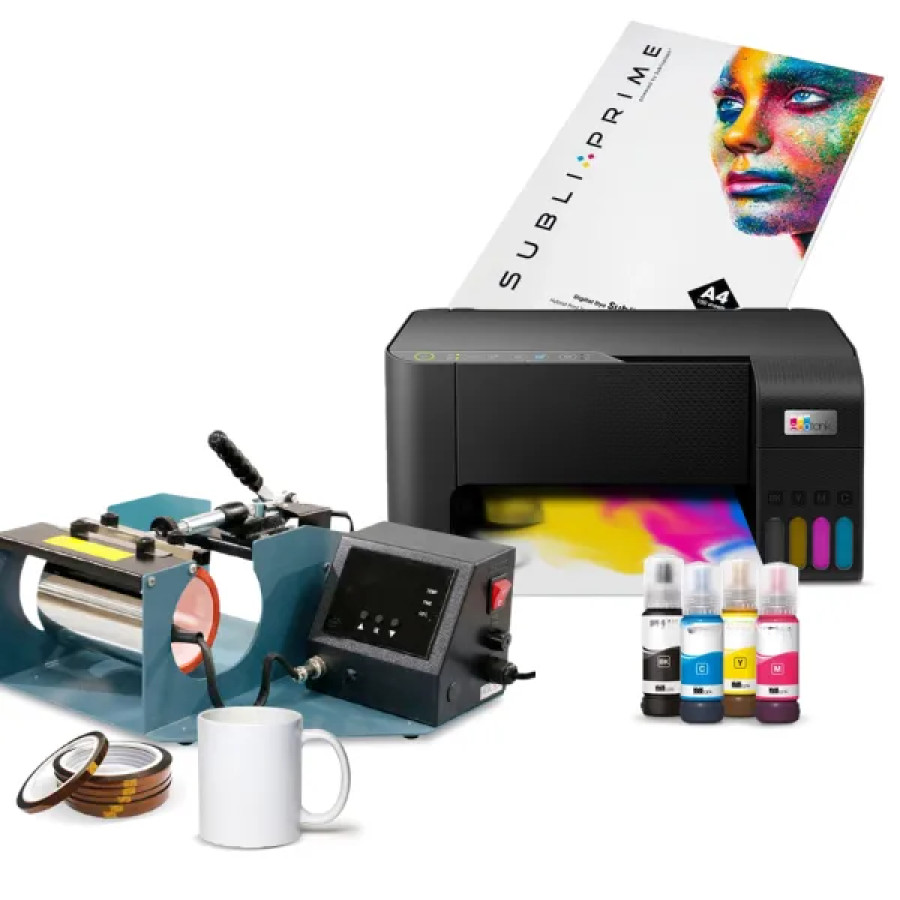 Set Printer Sublime peralatan press untuk mug & kaos