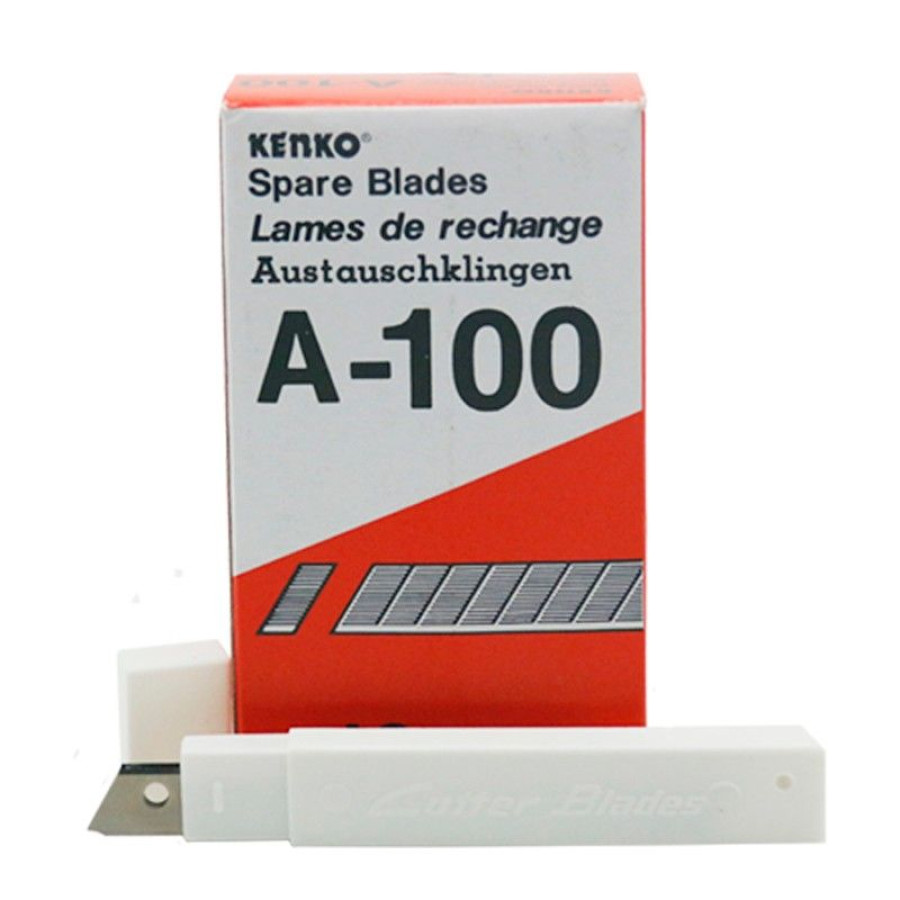 ISI PISAU CUTTER KECIL UK A-100 ISI 5 PCS KENKO