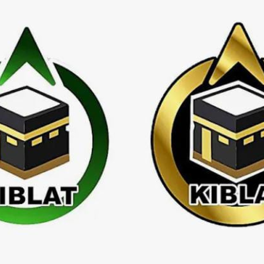 STIKER ARAH KIBLAT (DIAMETER 14 CM)