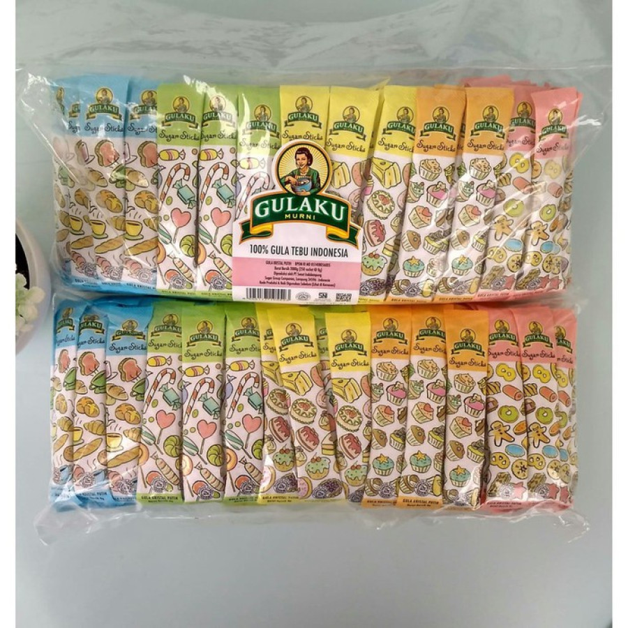 Gula Pasir Stik Gulaku Isi 125 Pcs