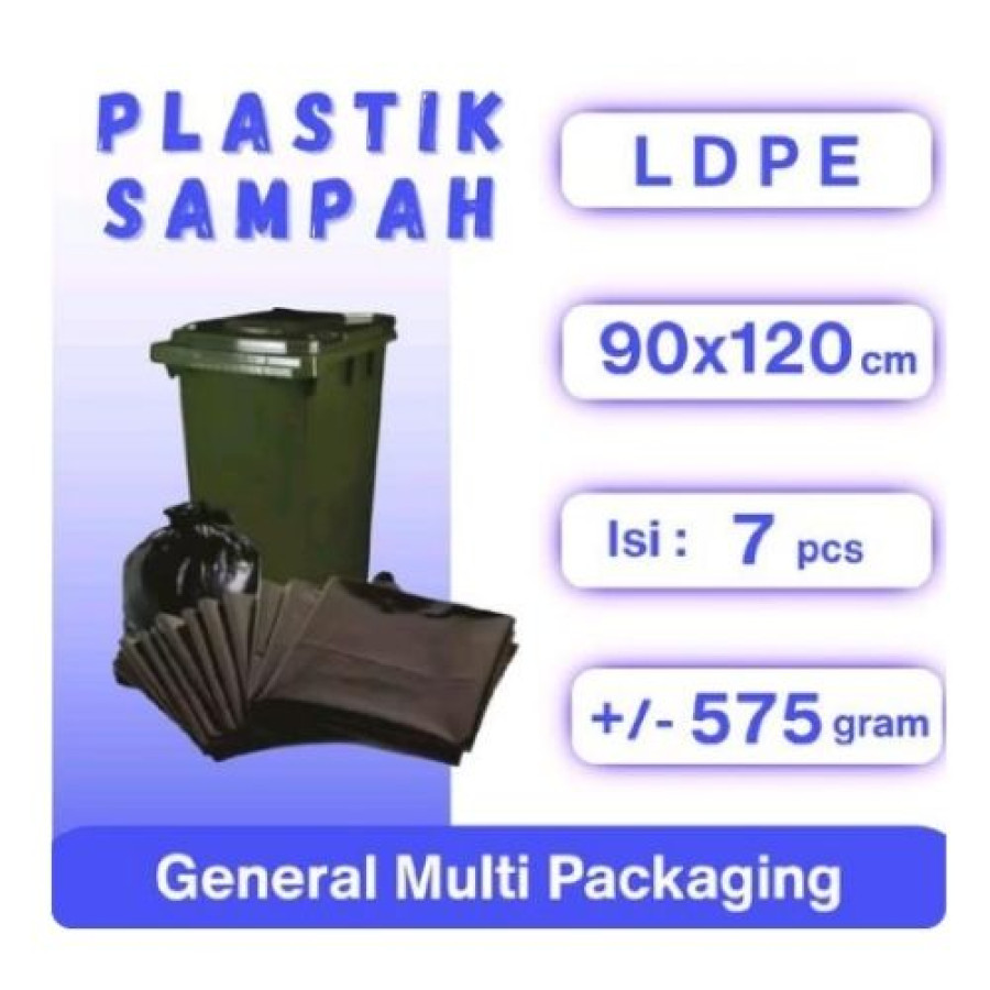Plastik Sampah / Trash Bag Ukuran 90X120 Isi 7