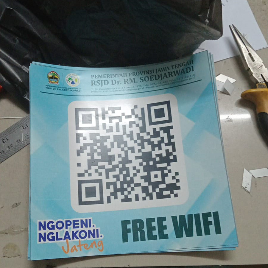 Stiker Vinil Free wifi