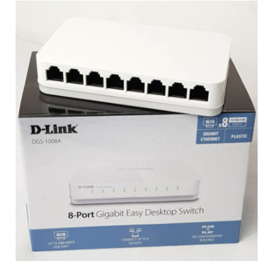 D LINK DGS 1008A 8 Port Gigabit Desktop Switch