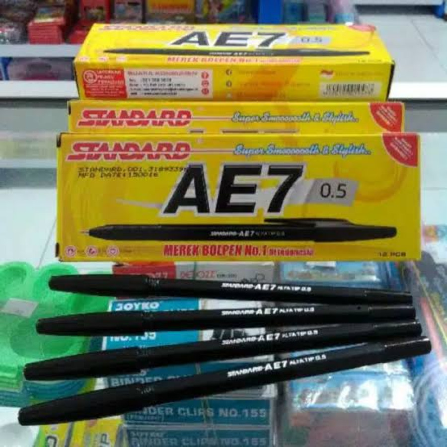 Ballpoint pulpen standard AE7 /AE9 per pack - utama