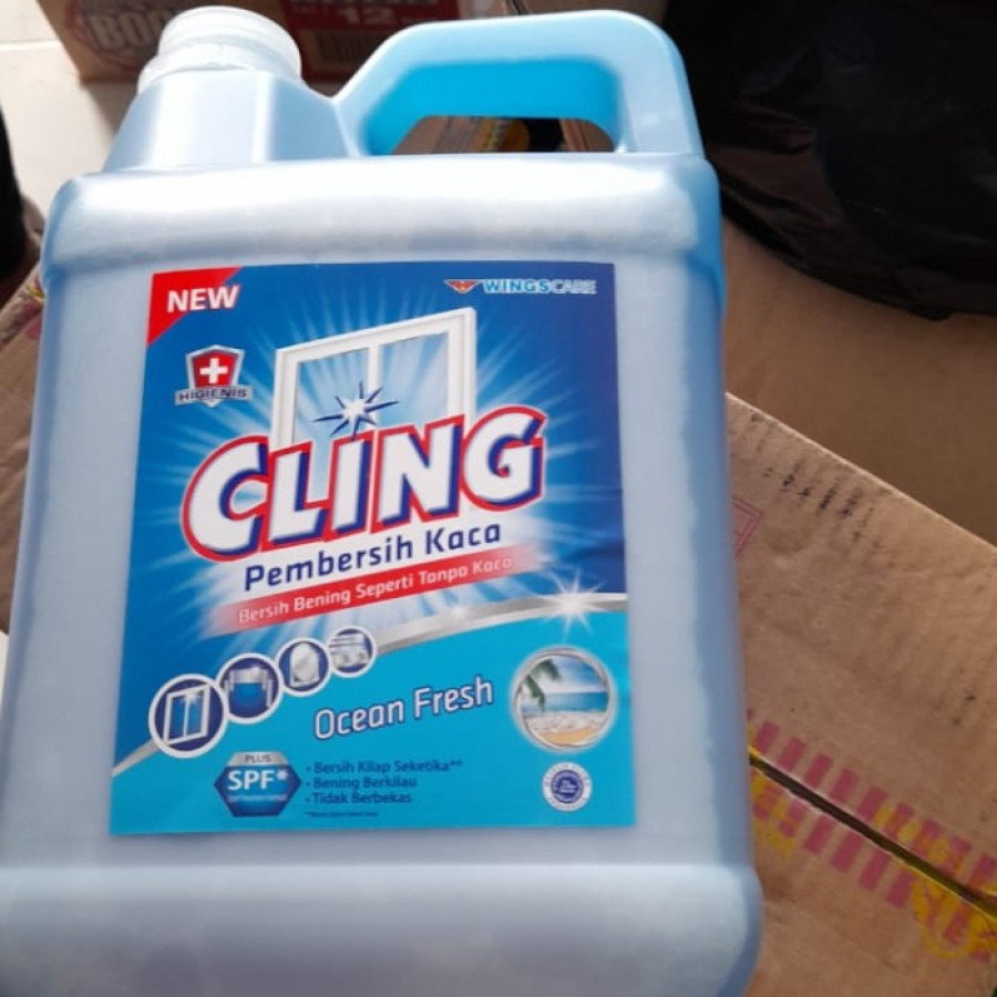 pembersih kaca merk cling 4 liter