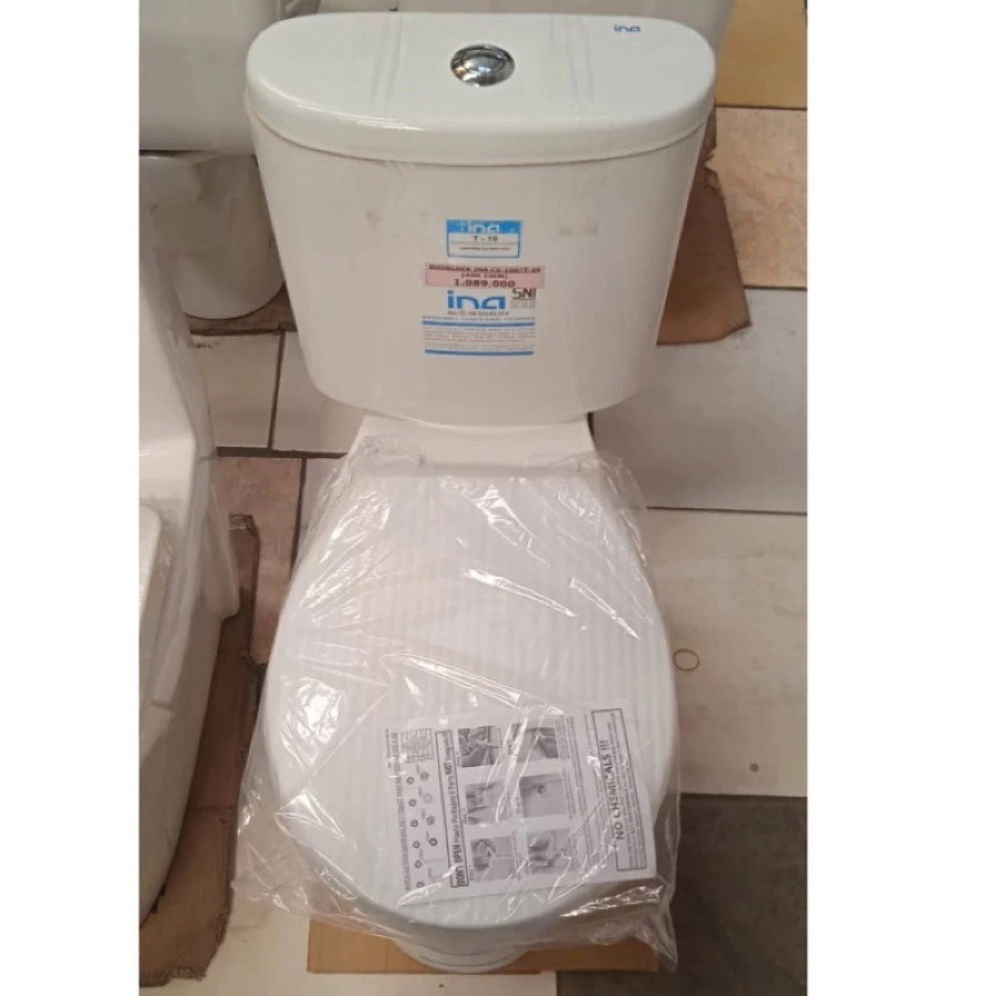 CLOSET DUDUK INA T10/CX-100 PUTIH - samping