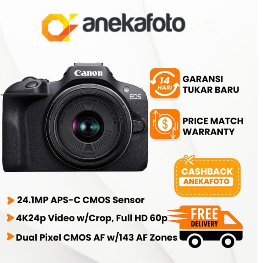 Kamera digital mirrorless, Full HD 1080p Video Recording at 60 fps, Built-In Wi-Fi with NFC - utama