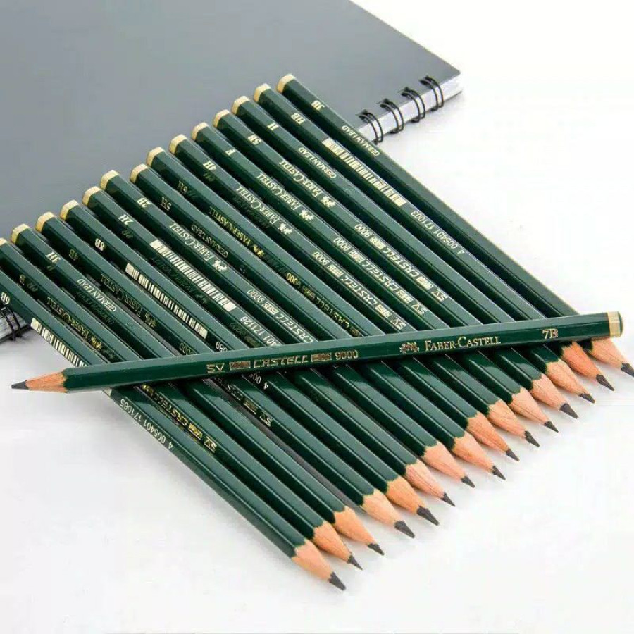 Pensil 2B/Pensil Faber Castell 2B ORIGINAL - detail