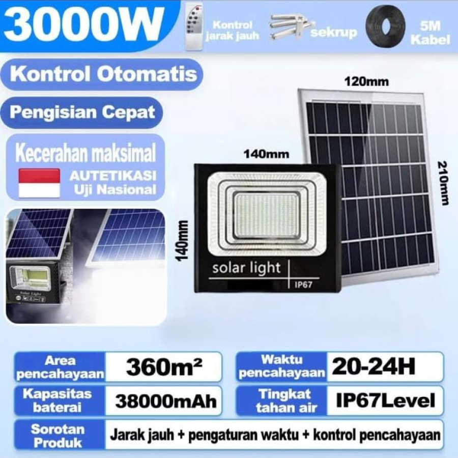 Lampu Panel Surya 300 Watt