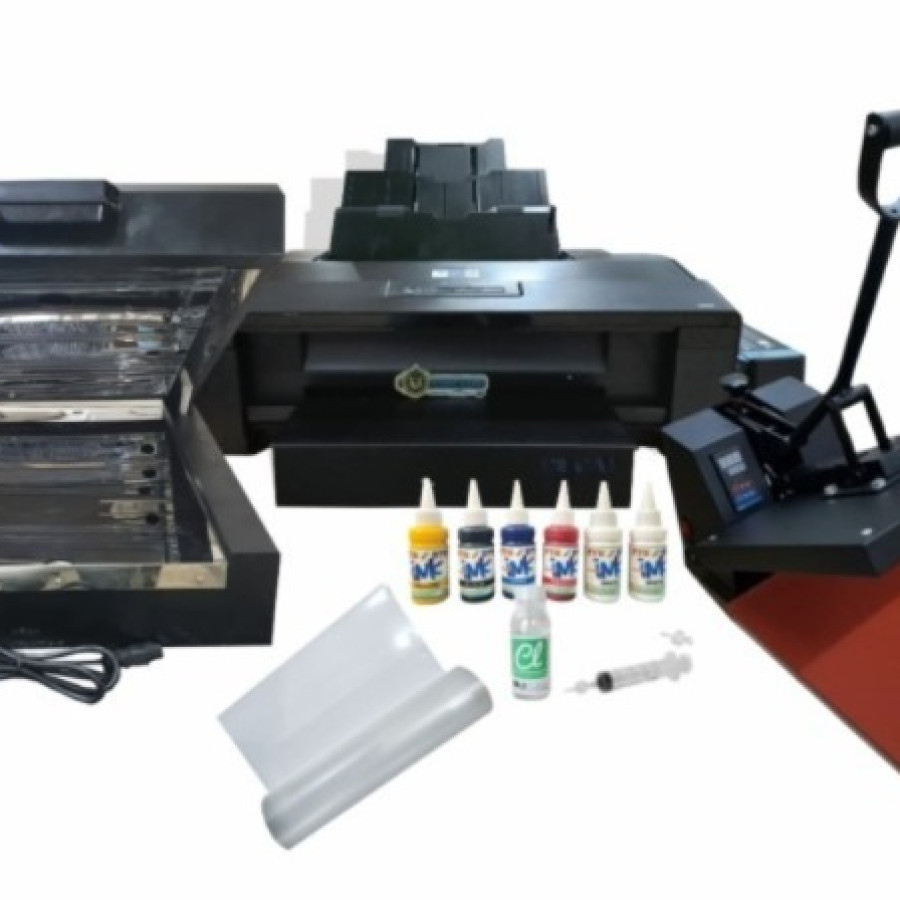 PAKET USAHA SABLON MESIN DTF INCLUDE OVEN DAN MESIN PRESS