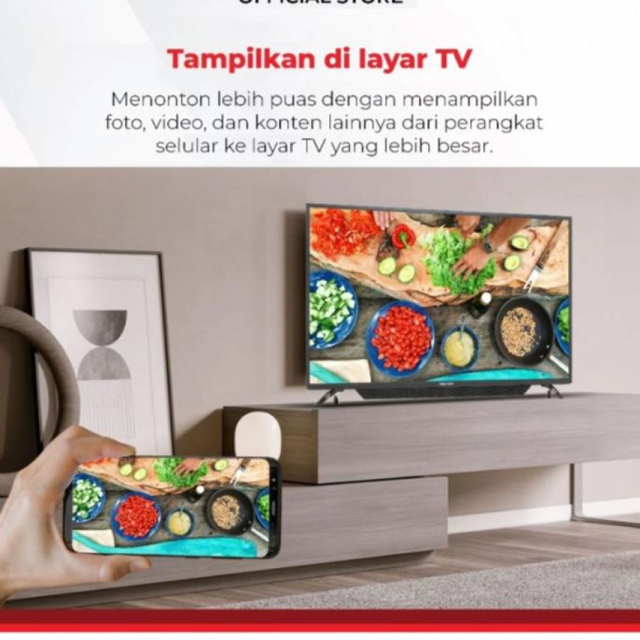 SMART TV FAST TRACK 43 inch PLD43CV8869 - Mulyo Teknik - samping