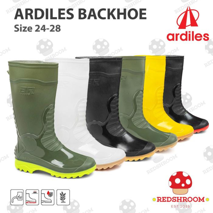 Sepatu Boots Karet Tinggi ARDILES BACKHOE - utama