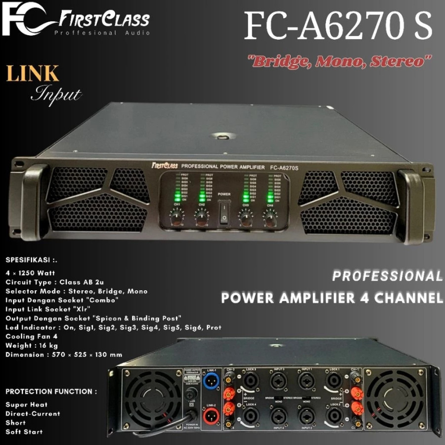 Power Amplifier First Class FC A6270S