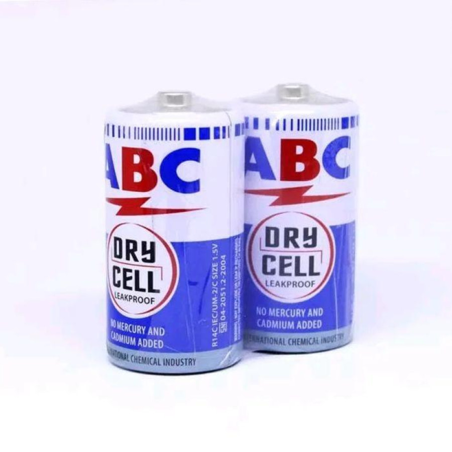 Baterai ABC Tanggung UM 2 1.5 V (Ukuran C/R14) - depan