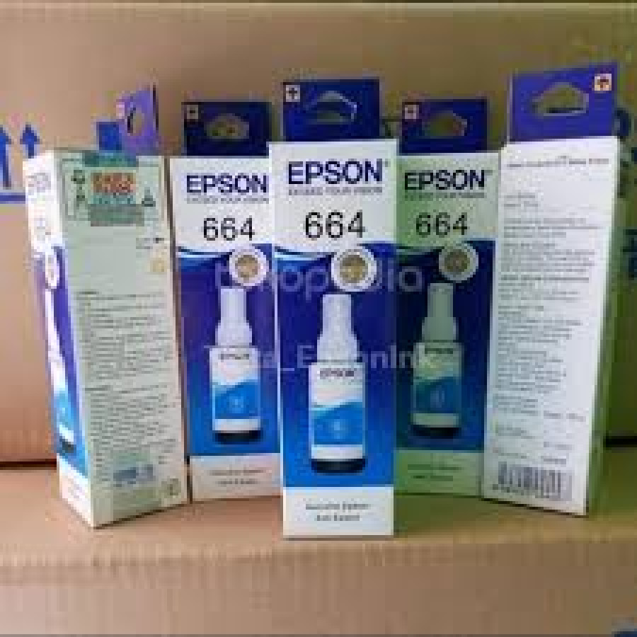 Epson warna biru 664 - samping