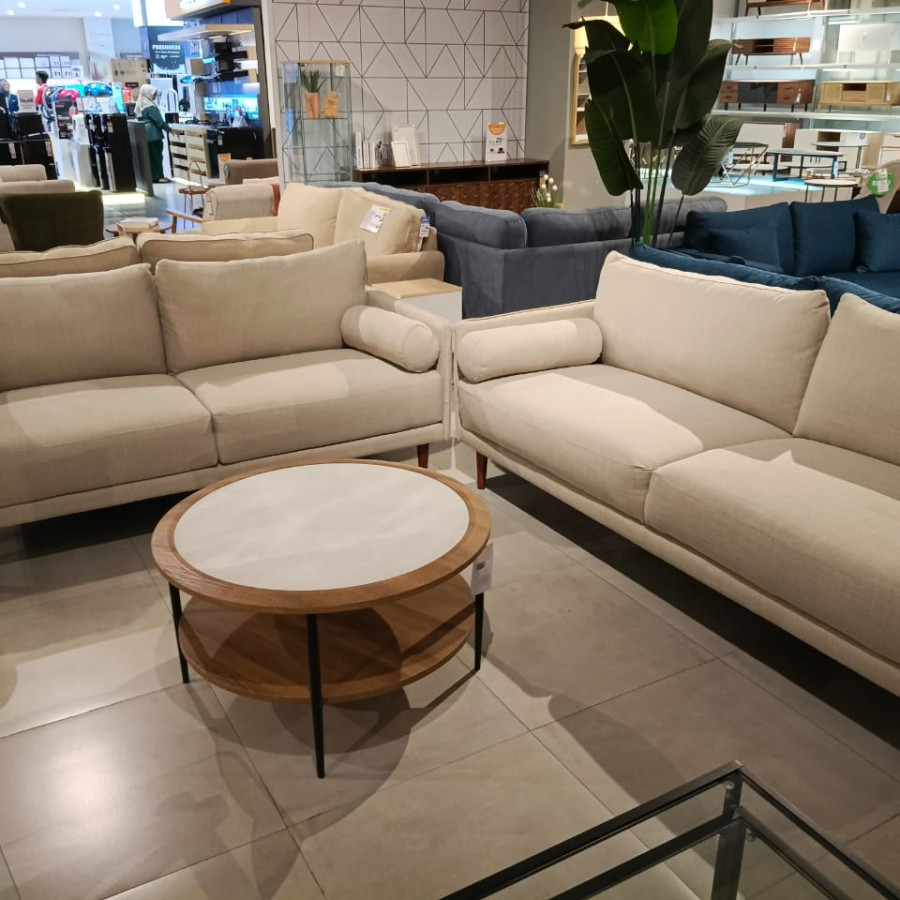 Sofa 1 Set (3 dan 2 Seater + Meja ) - depan