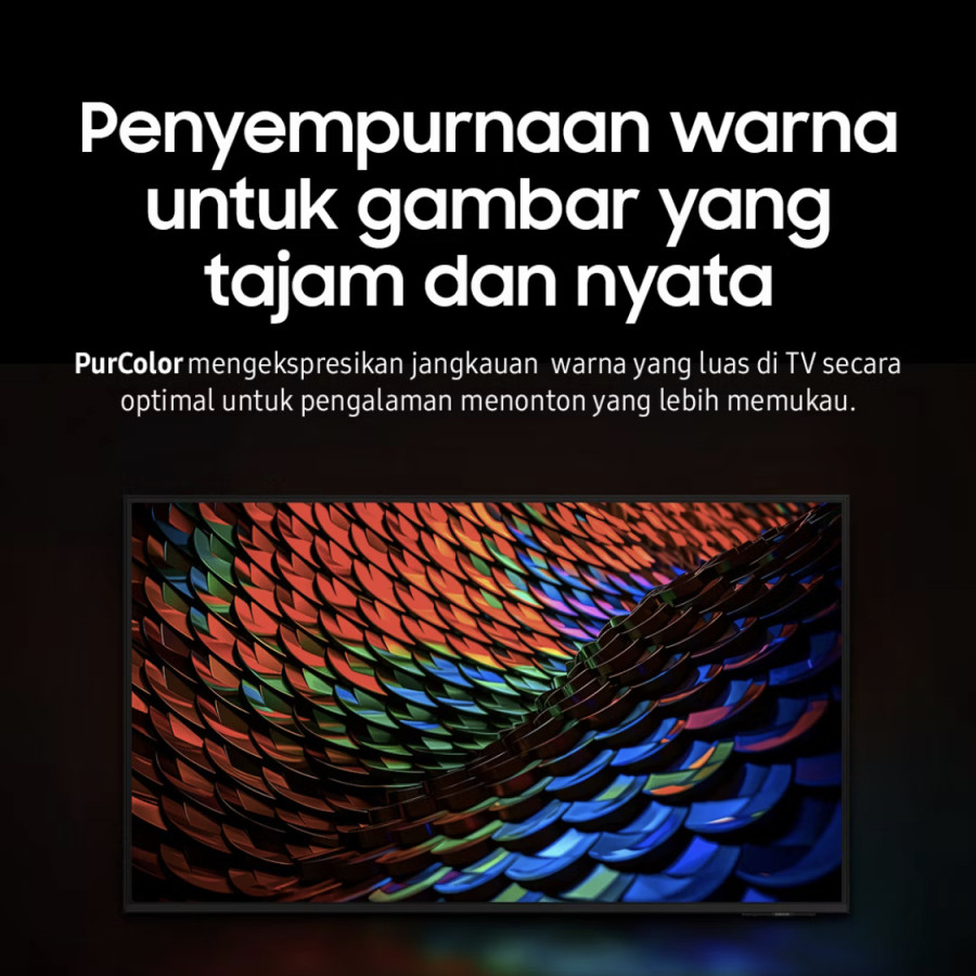 ￼Samsung 55" Crystal UHD 4K - depan