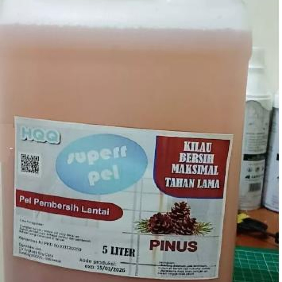 Sabun Pembersih Lantai k 5 lt SUPER PEL - depan