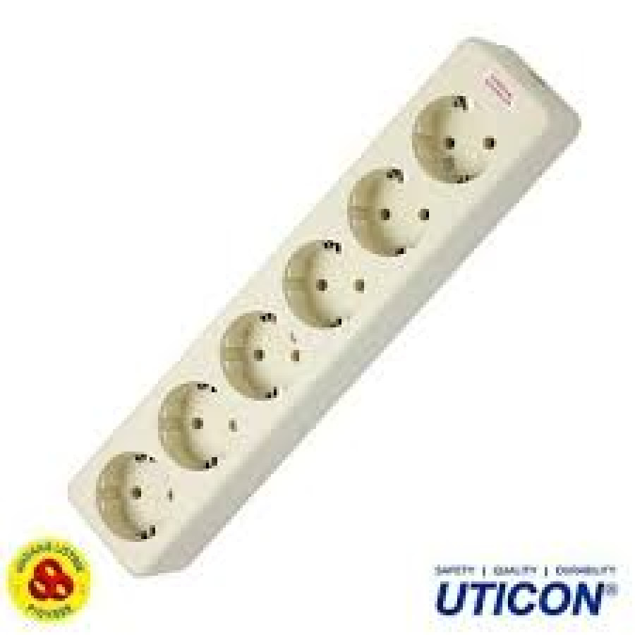 stopkontak 6 terminal uticon