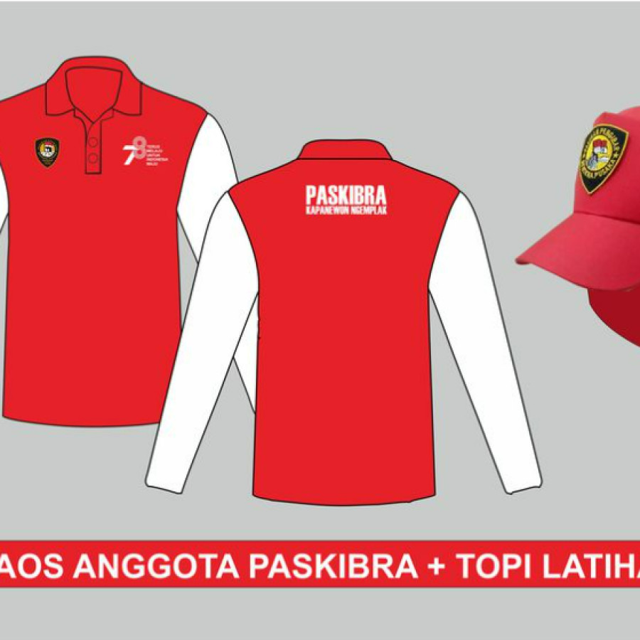 Kaos / Baju paskibra custome bisa desain sendiri - utama