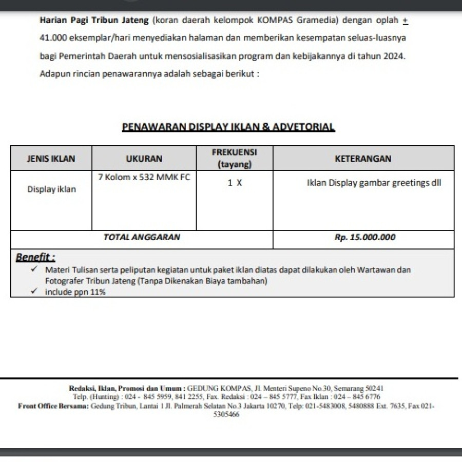 Penawaran Paket Advetorial DPRD Kab. Salatiga - depan