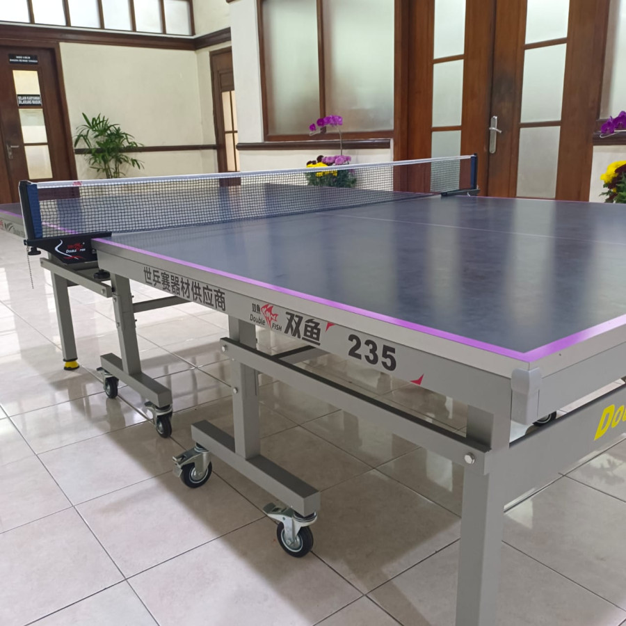 Meja Pingpong Merk Double Fish - samping