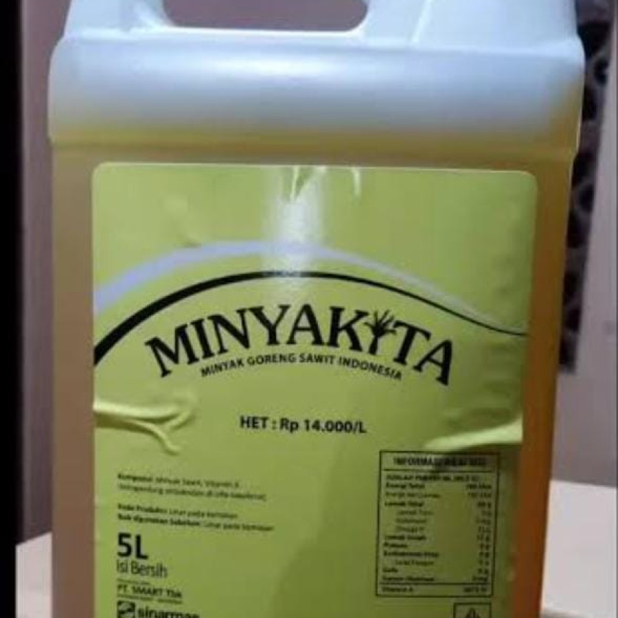 Minyak sawit jerigen 5 liter - samping