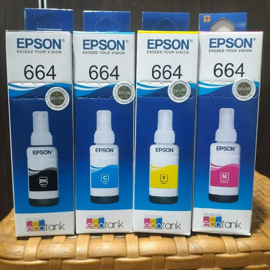 TINTA EPSON 664 ORIGINAL 100% - utama