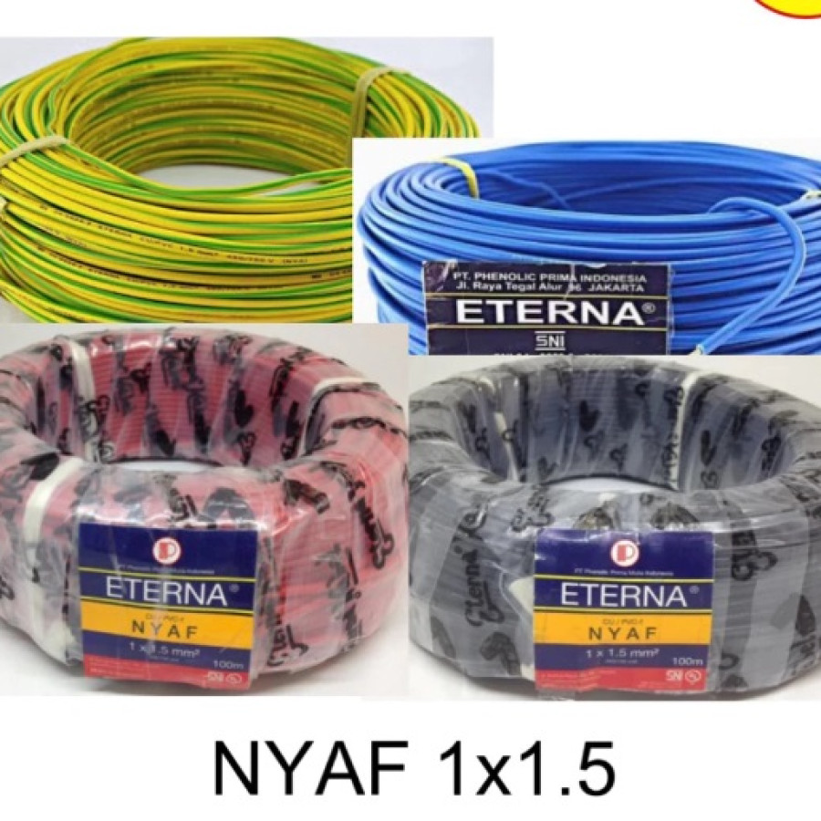 Kabel NYAF 1x1,5 mm Eterna - utama
