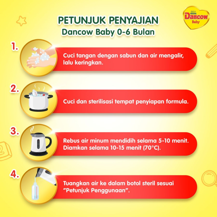 Dancow Baby 0-6 bulan isi 5 dus @120 gram - depan