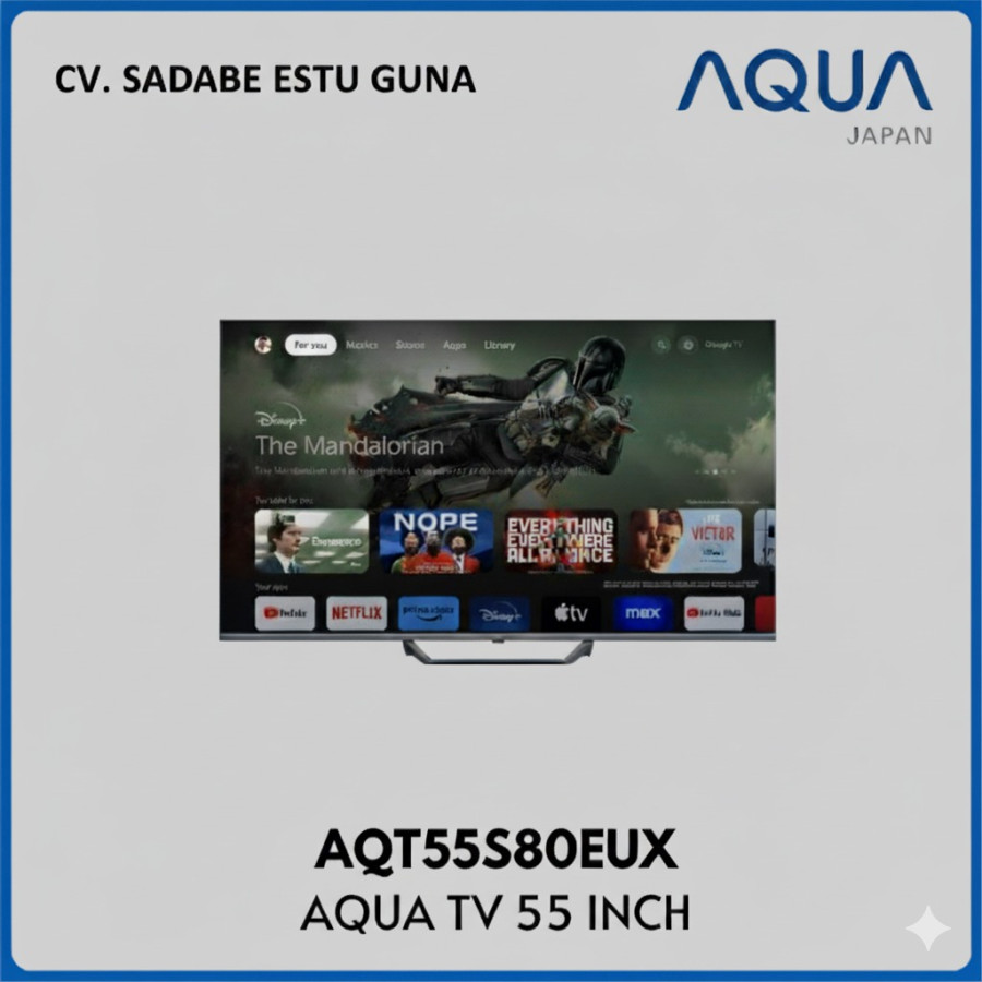 MERK AQUA TYPE AQT55S80EUX GOOGLE TV 4k - utama