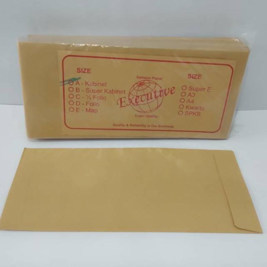 AMPLOP COKLAT KABINET A MERK EXECUTIVE